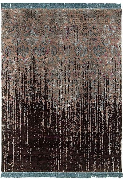 RUG STAR MAVİ VE KAHVE RENKLİ EL DOKUMA HALI MD-817 643563