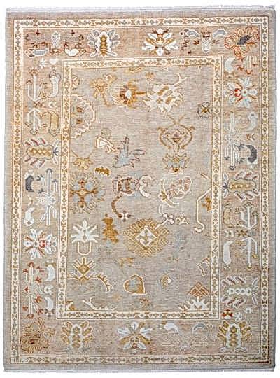 ANTİK UŞAK BEJ EL DOKUMA HALI 169x241