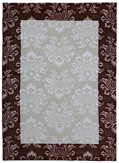 AVANGARDE EL DOKUMA HALI BEYAZ-KAHVE 