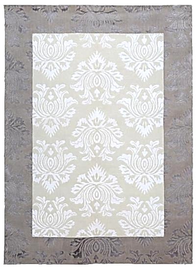 AVANGARDE  EL DOKUMA HALI BEYAZ-KAHVE 