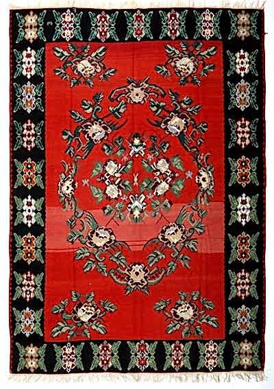 GÖÇMEN EL DOKUMA KİLİM KIRMIZI 252x345