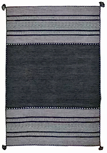 İSKANDİNAV KİLİM TRB-01 KOYU GRİ 