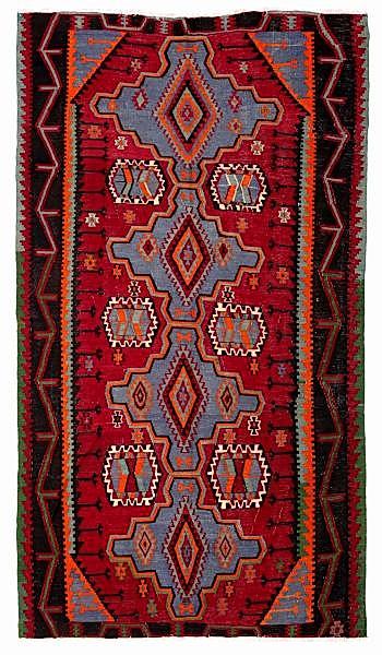 KAFKAS EL DOKUMA RENKLİ KİLİM 156x275