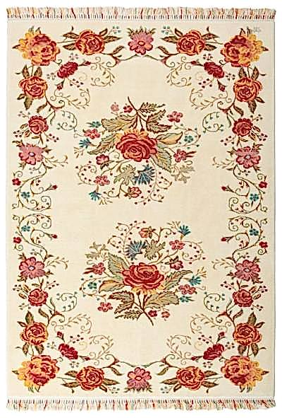 KARABAĞ EL DOKUMA HALI BEYAZ 