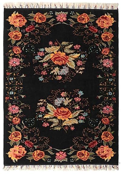 KARABAĞ EL DOKUMA HALI SİYAH 