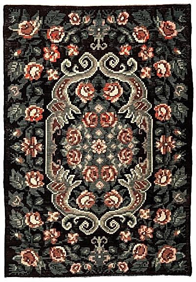 KARABAĞ SİYAH EL DOKUMA KİLİM 170x250