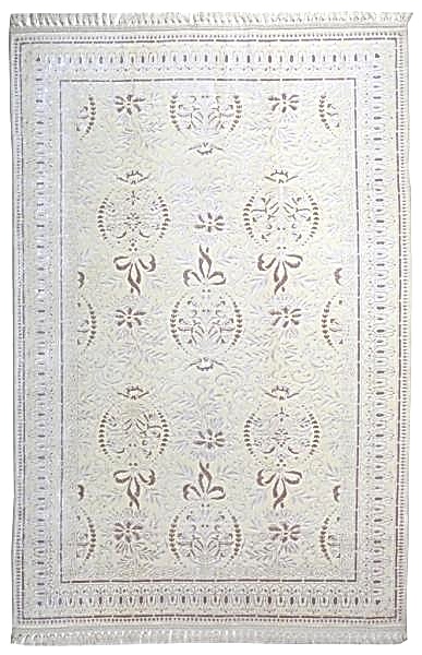 NAKKAŞ EL HALISI BEYAZ 203x296