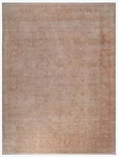 VINTAGE UŞAK PAŞA BEJ EL DOKUMA HALI 295x382