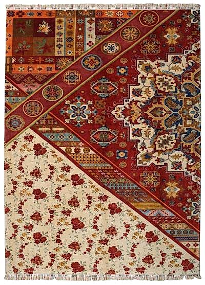 ZARA EL DOKUMA HALI KIRMIZI 255x340