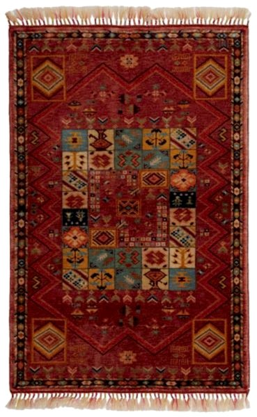 ZARA EL DOKUMA HALI KIRMIZI 81x124