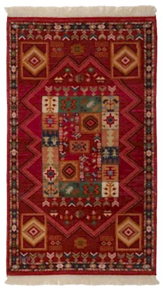 ZARA EL DOKUMA HALI KIRMIZI 82x152