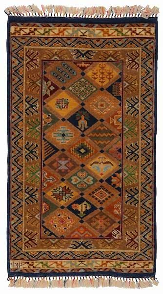 ZARA EL DOKUMA HALI LACİVERT 71x121