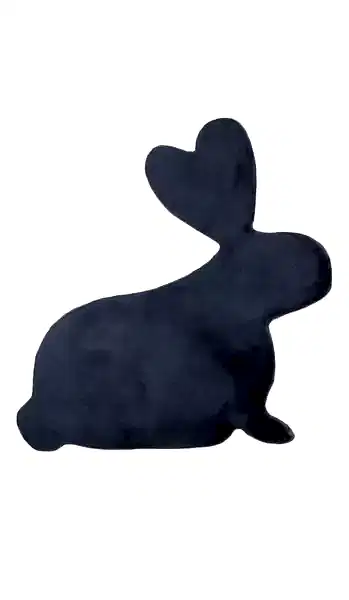 RABBIT POST ŞEKİLLİ TAVŞAN KOYU GRİ