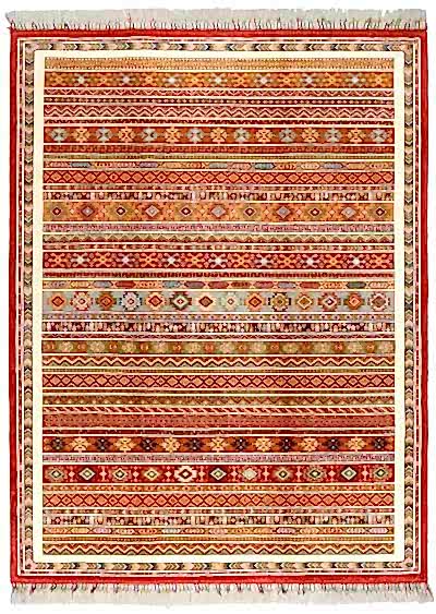 ZARA EL DOKUMA HALI B4 KIRMIZI 172x228