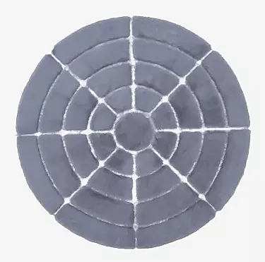 RABBİT KÜRK 012 GRİ-SILVER YUVARLAK