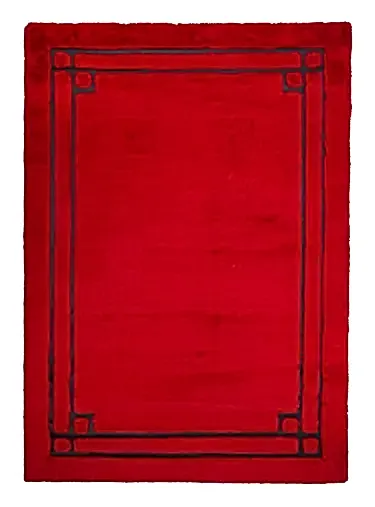 RABBİT KÜRK 016 KIRMIZI-SİYAH